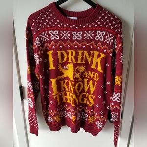 Hot Topic Game of Thrones Christmas Sweater. Size L